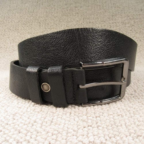 Vintage mens leather belt - vintage, size