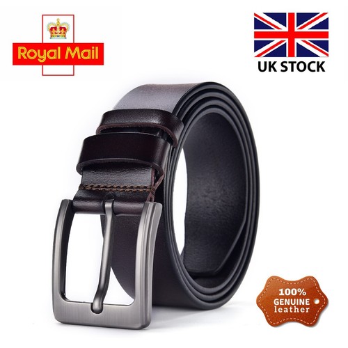 Mens genuine leather belt - genuine,
