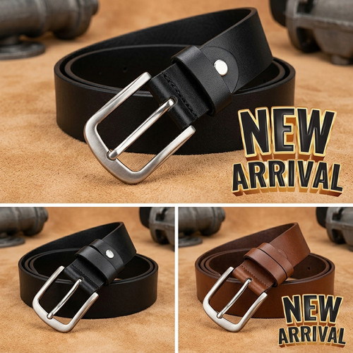 Men real leather belt heavy - leather,