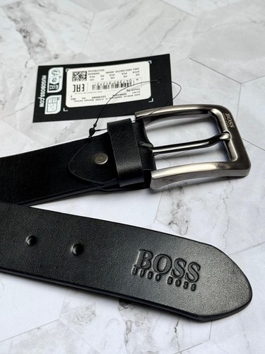 Hugo boss men black leather - boss,