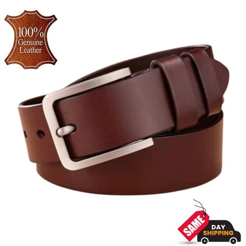 Mens genuine leather belt - genuine,