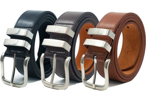 Mens ossi belt black brown - in,