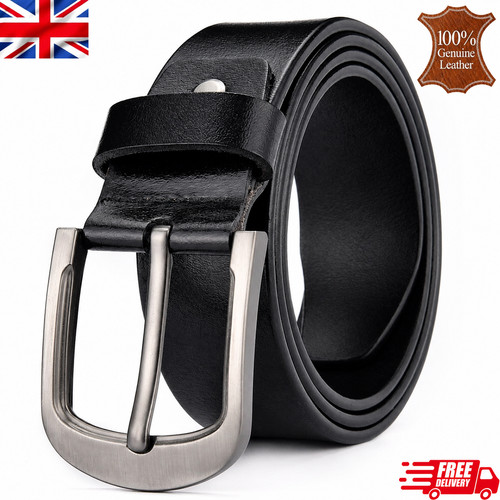 Mens genuine leather belt - leather,