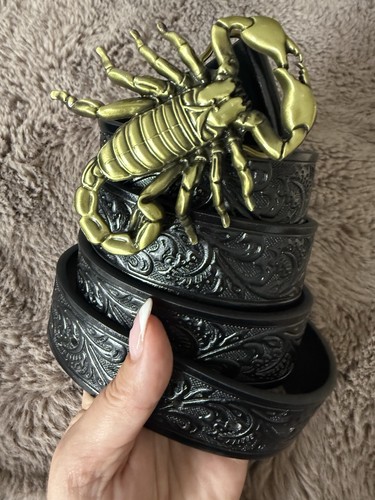 Handmade scorpion belt - belt,, 44