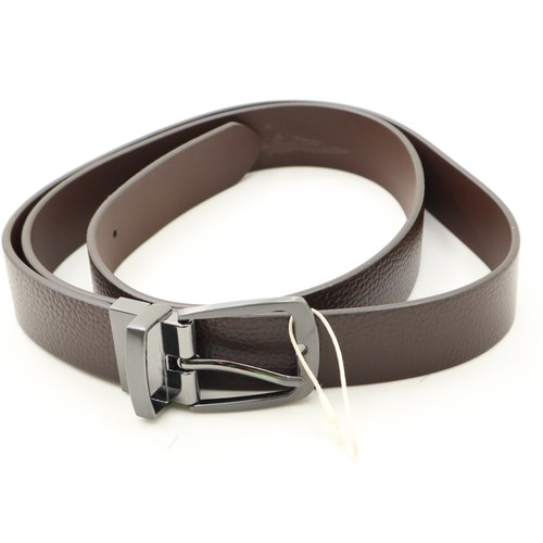 Brown genuine leather belt - genuine,