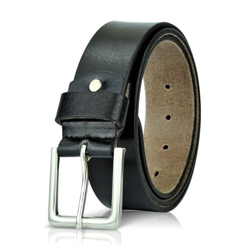 Leather mens belt belts - belt, real