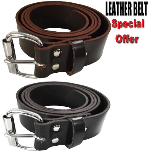 Mens leather belt - belt, 100%