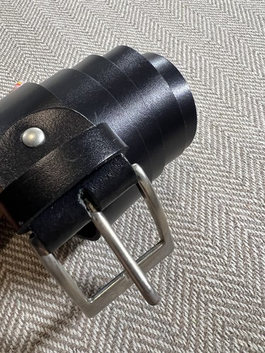 Men black leather belt size - men's,