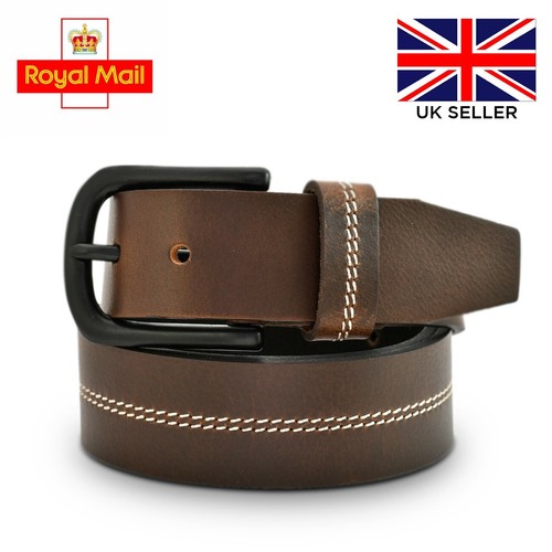 Genuine leather belt - belt, men